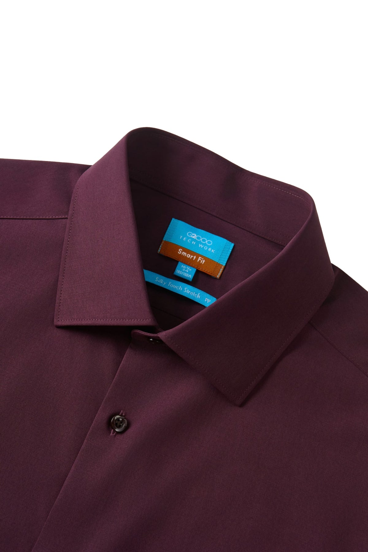 Easy Ironing Silky Touch Stretch Poplin Smart Fit Long Sleeve Shirt