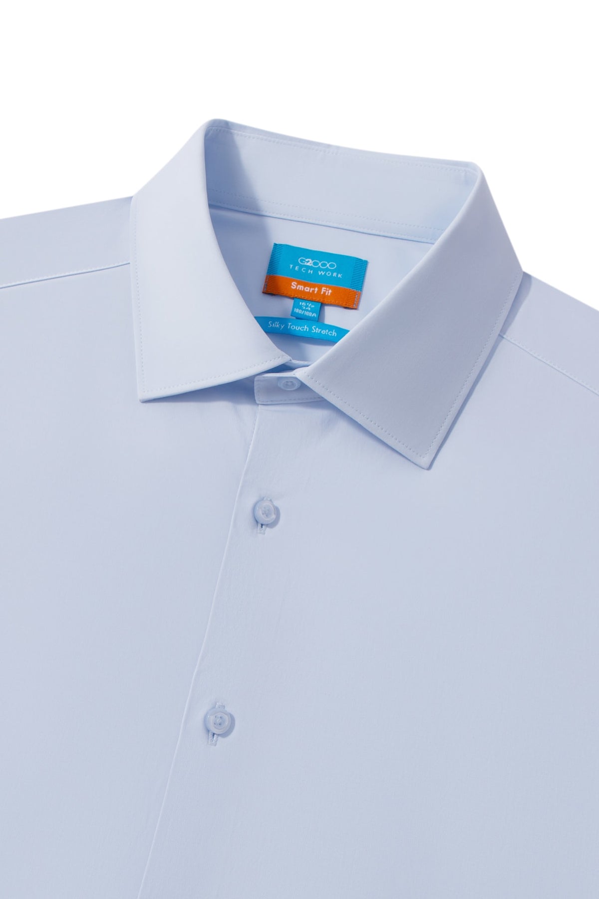 Easy Ironing Silky Touch Stretch Poplin Smart Fit Long Sleeve Shirt