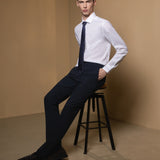 Non-Iron Cotton Stretch Dobby Texture Smart Fit Long Sleeve Shirt