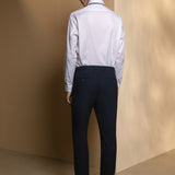 Non-Iron Cotton Stretch Dobby Texture Smart Fit Long Sleeve Shirt