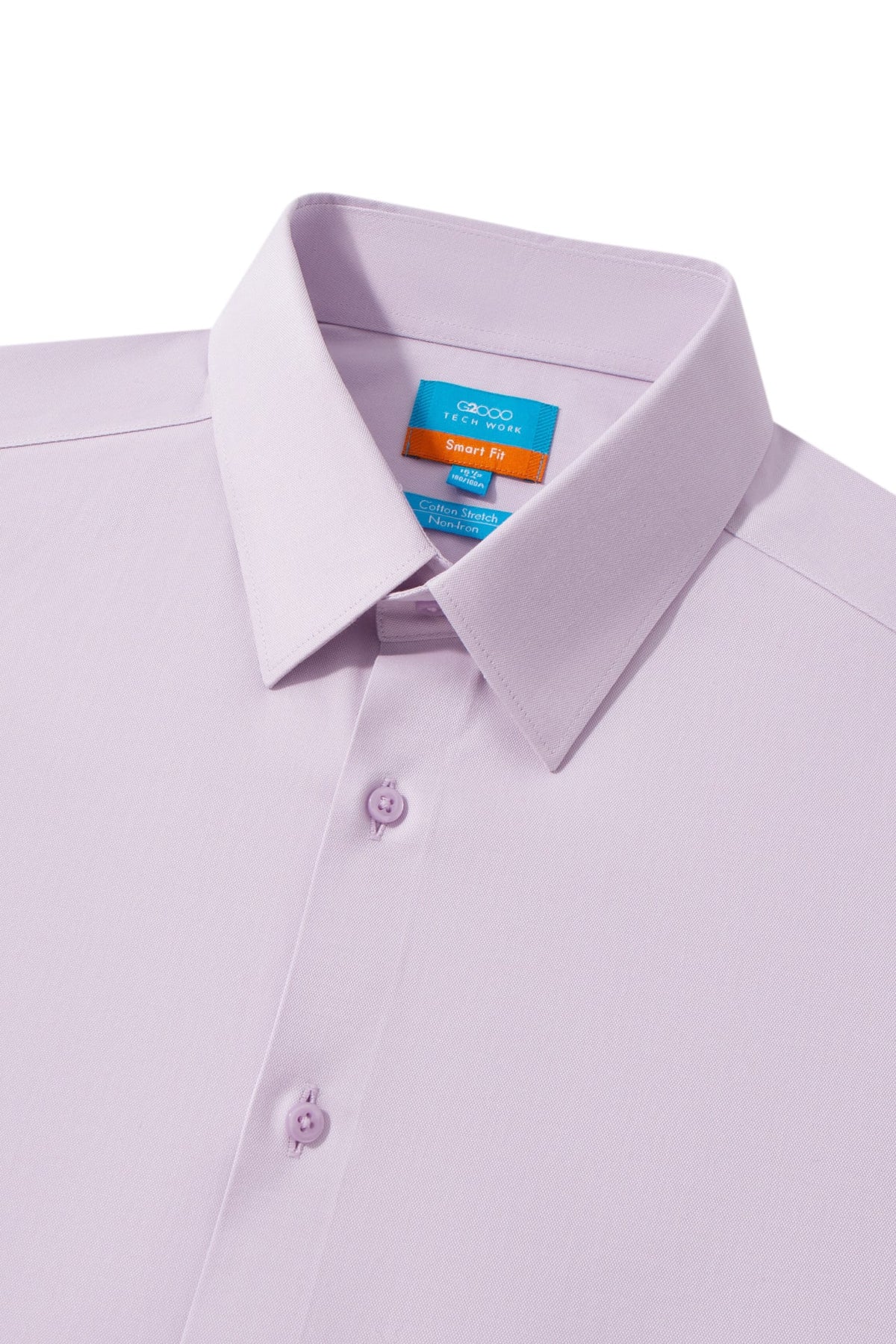 Non-Iron Cotton Stretch Oxford Smart Fit Long Sleeve Shirt
