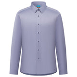Non-Iron Cotton Stretch Dobby Texture Smart Fit Long Sleeve Shirt