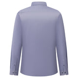 Non-Iron Cotton Stretch Dobby Texture Smart Fit Long Sleeve Shirt