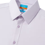 Non-Iron Cotton Stretch Dobby Texture Smart Fit Long Sleeve Shirt