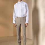 Non-Iron Cotton Stretch Dobby Texture Regular Fit Long Sleeve Shirt