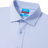 Non-Iron Cotton Stretch Dobby Texture Regular Fit Long Sleeve Shirt