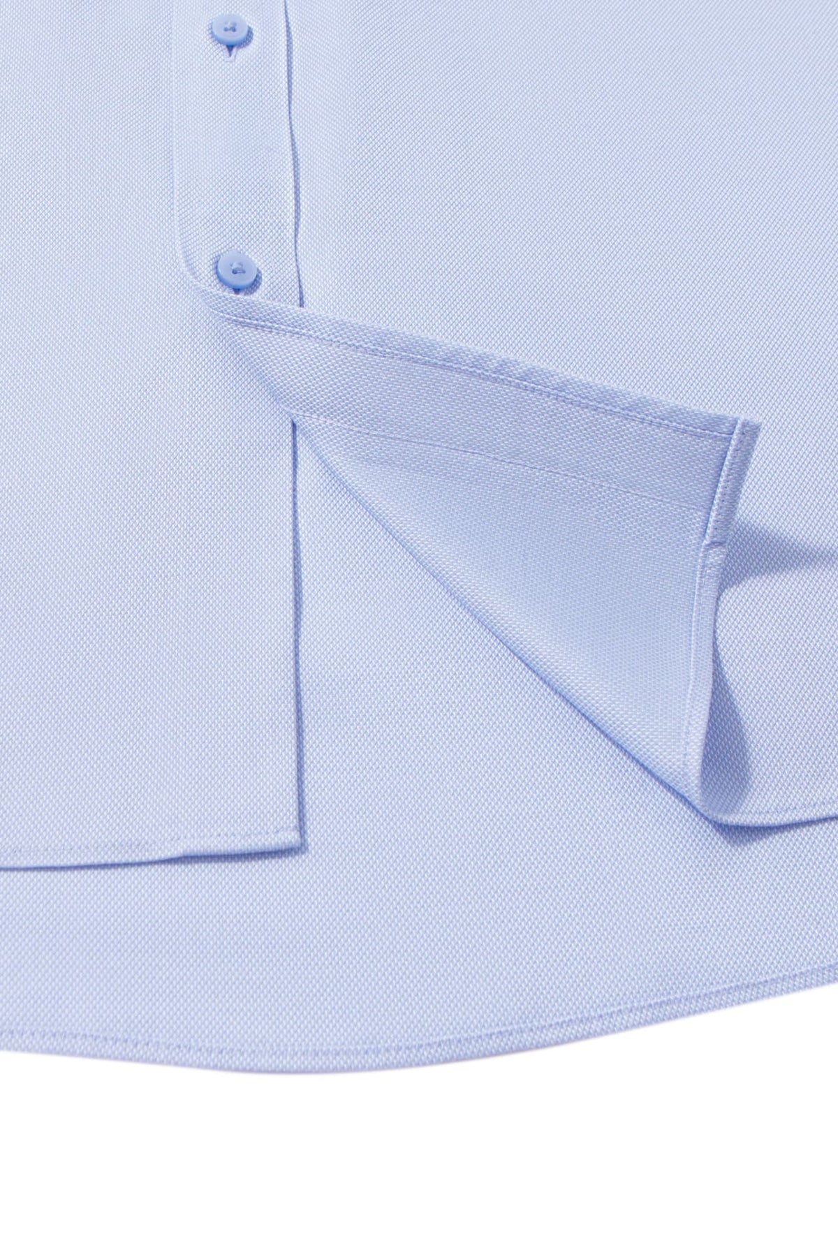 Non-Iron Cotton Stretch Dobby Texture Regular Fit Long Sleeve Shirt
