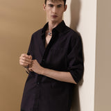 Lyocell Blend Relax Fit Long Sleeve Casual Shirt
