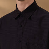 Lyocell Blend Relax Fit Long Sleeve Casual Shirt