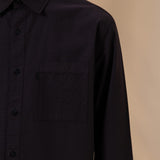 Lyocell Blend Relax Fit Long Sleeve Casual Shirt