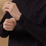 Lyocell Blend Relax Fit Long Sleeve Casual Shirt