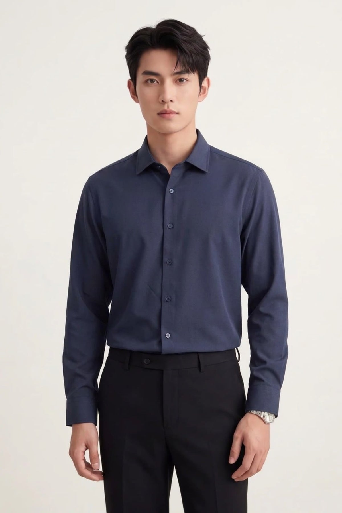 Non-Iron Dry Poplin Regular Fit Long Sleeve Shirt