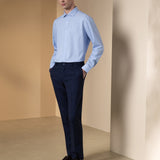 Non-Iron Dry Semi Solid Smart Fit Long Sleeve Shirt