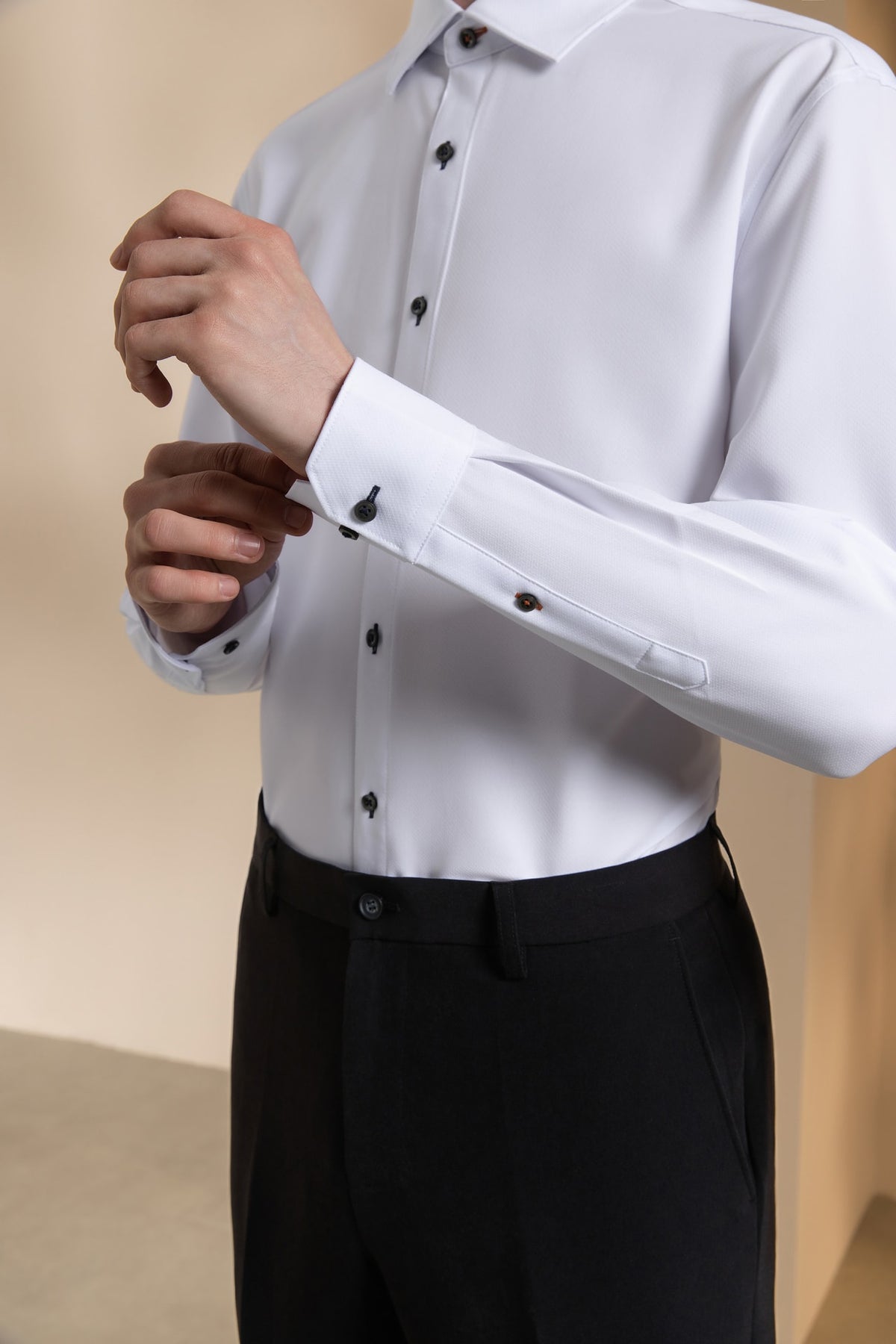 Non-Iron Dry Oxford Smart Fit Long Sleeve Shirt