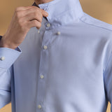 Non-Iron Dry 2-Tone Oxford Smart Fit Long Sleeve Shirt