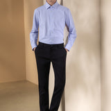 Non-Iron Dry Stretch Stripe Smart Fit Long Sleeve Shirt
