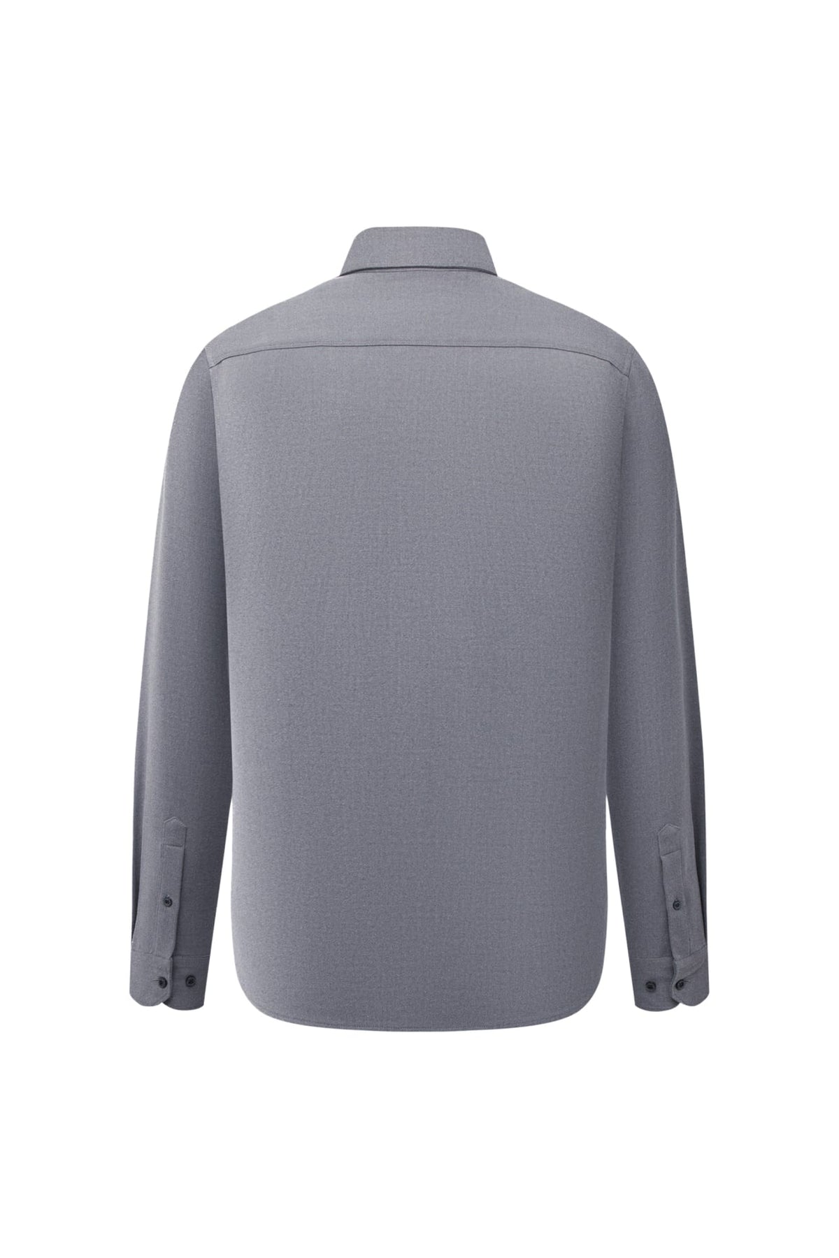 2 Side Brush Twill Comfort Fit Long Sleeve Casual Shirt