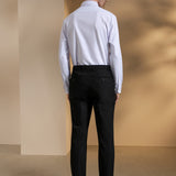 Non-Iron Dry Stretch Herringbone Smart Fit Long Sleeve Shirt