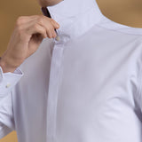 Non-Iron Dry Stretch Herringbone Smart Fit Long Sleeve Shirt