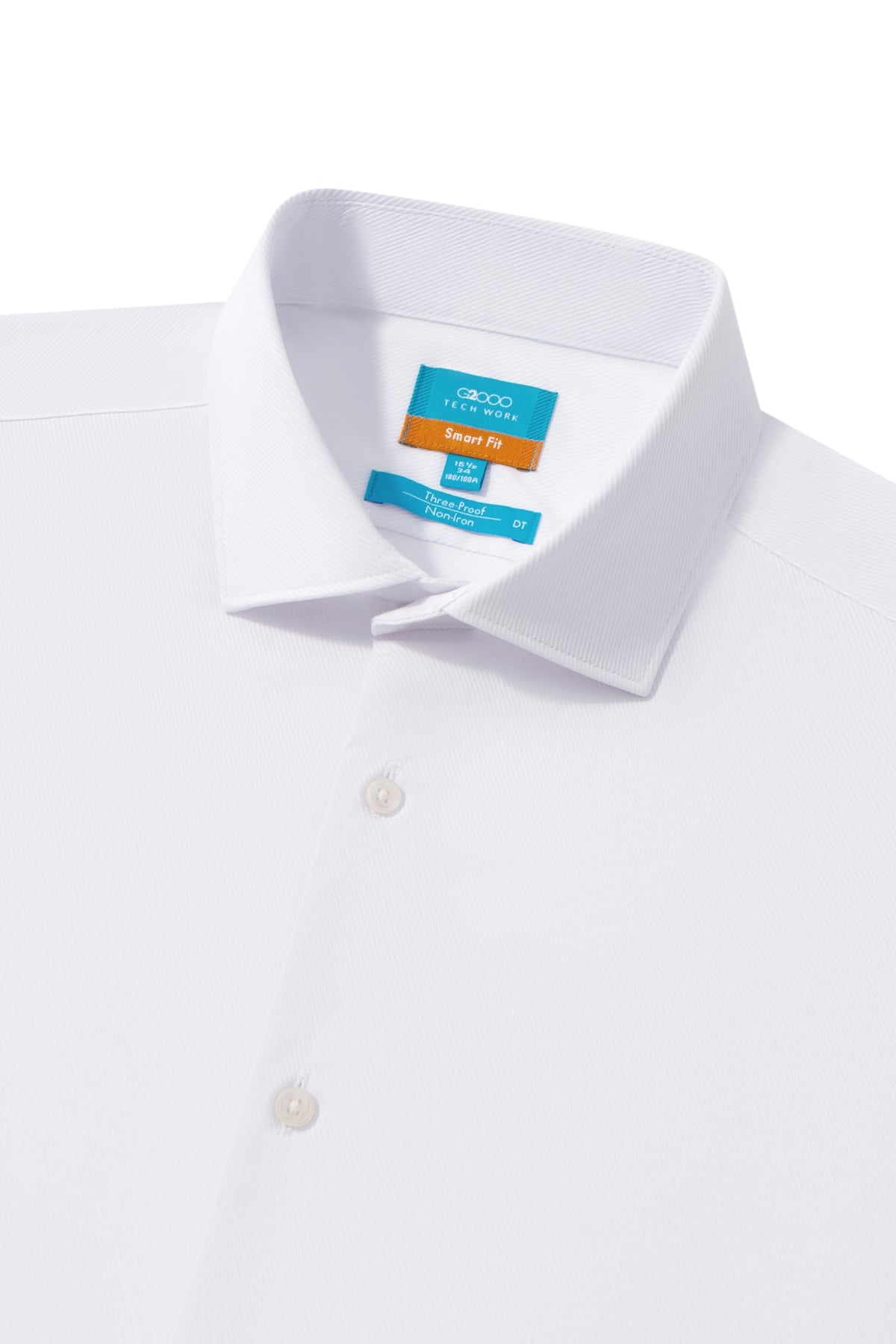 Non-Iron Three Proof Finish Dobby Twill Smart Fit Long Sleeve Shirt