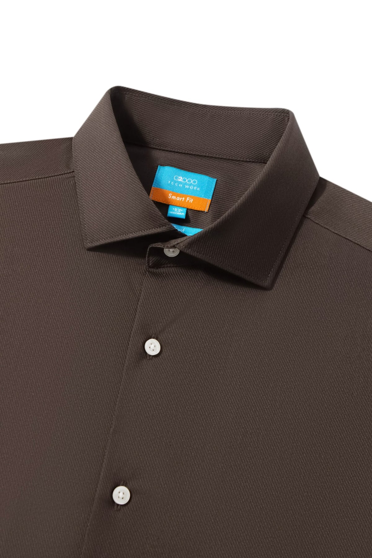 Non-Iron Three Proof Finish Dobby Twill Smart Fit Long Sleeve Shirt