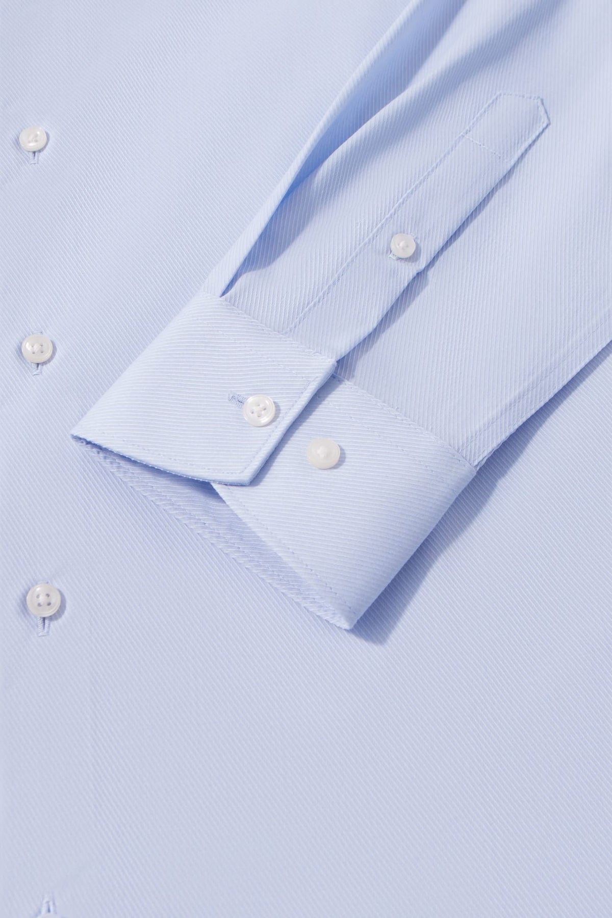 Non-Iron Three Proof Finish Dobby Twill Smart Fit Long Sleeve Shirt