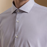 Non-Iron Three Proof Finish Dobby Twill Smart Fit Long Sleeve Shirt