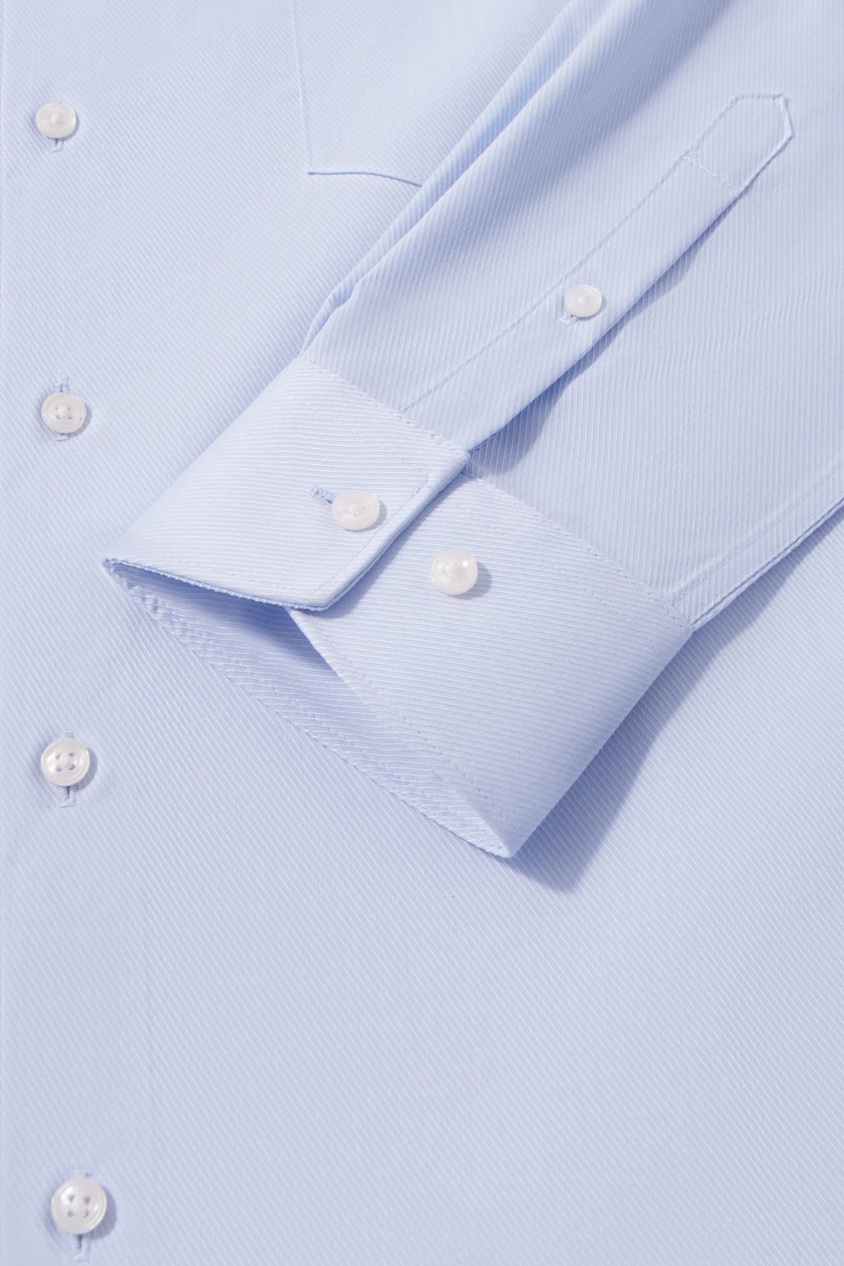Non-Iron Three Proof Finish Dobby Twill Smart Fit Long Sleeve Shirt