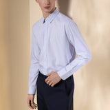 Non-Iron Three Proof Finish Stripe Smart Fit Long Sleeve Shirt