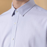 Non-Iron Three Proof Finish Stripe Smart Fit Long Sleeve Shirt