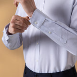 Non-Iron Three Proof Finish Stripe Smart Fit Long Sleeve Shirt