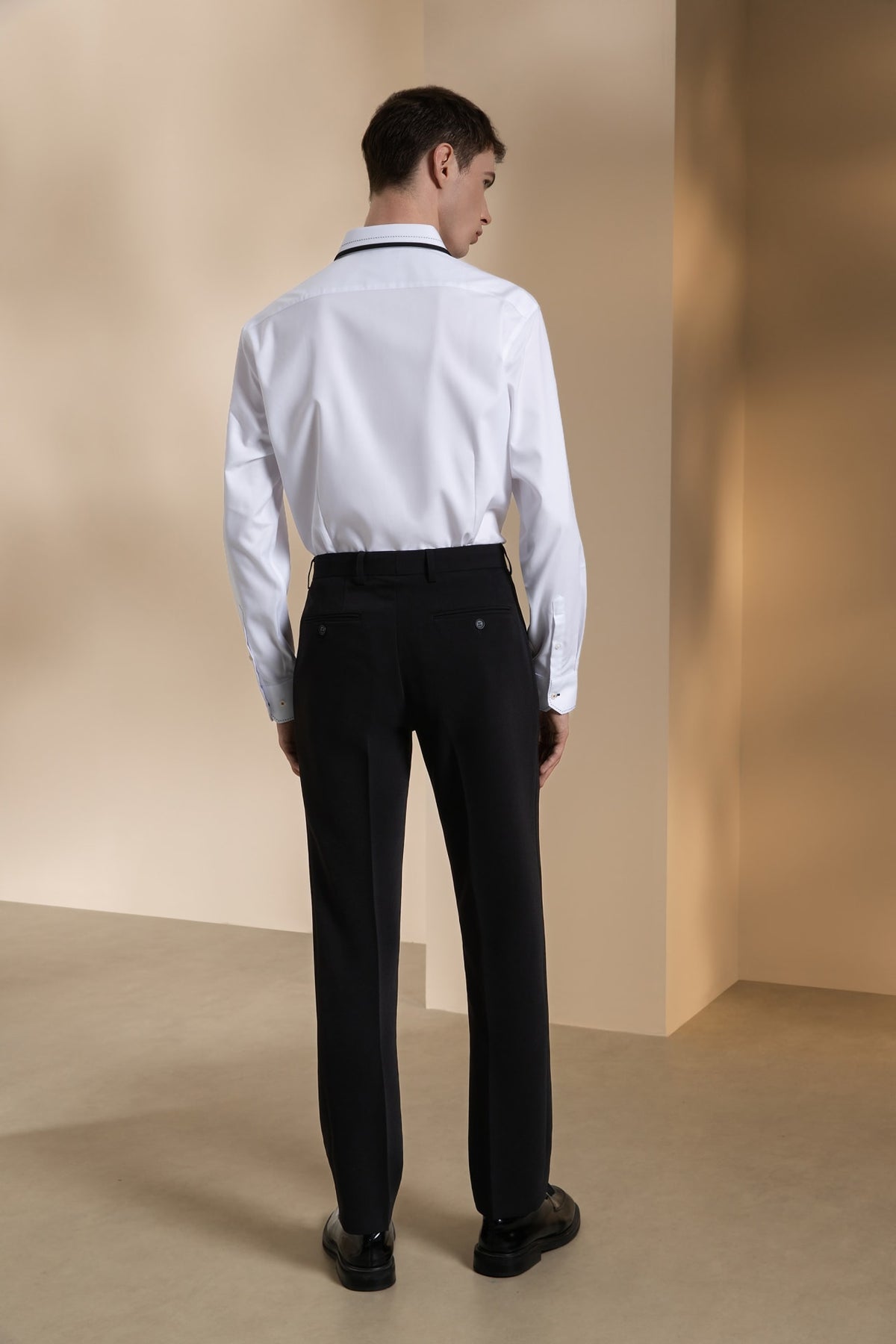 Non-Iron Three Proof Finish Twill Smart Fit Long Sleeve Shirt