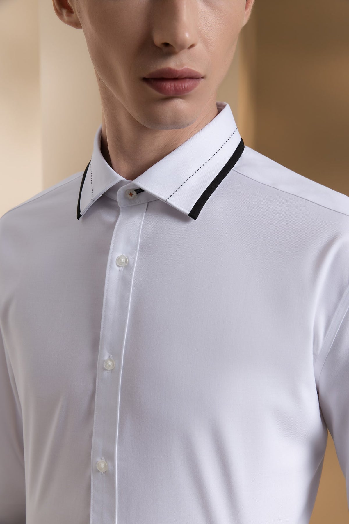 Non-Iron Three Proof Finish Twill Smart Fit Long Sleeve Shirt