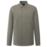 Lyocell Blend Stripe Comfor Fit Long Sleeve Casual Shirt