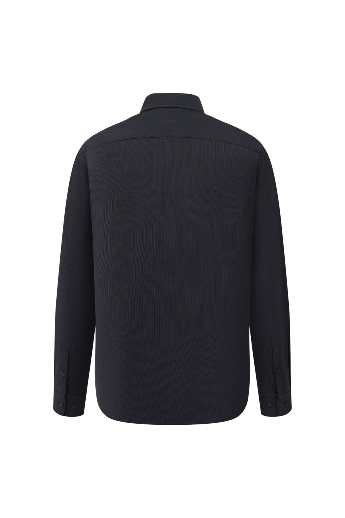 Lyocell Blend Stripe Comfor Fit Long Sleeve Casual Shirt
