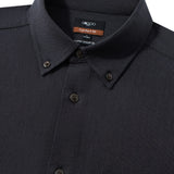 Lyocell Blend Stripe Comfor Fit Long Sleeve Casual Shirt