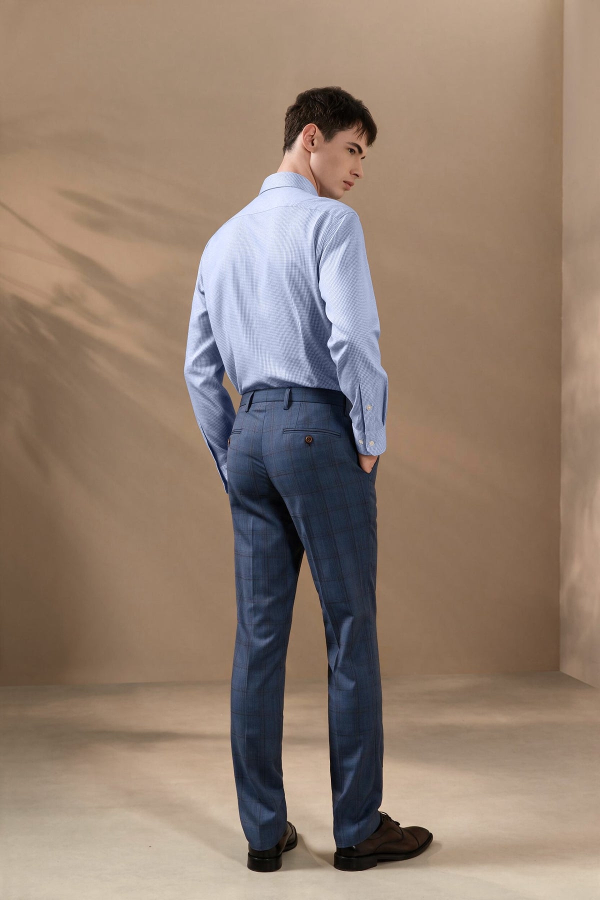 G2000 - Shirts - Easy Ironing Opaque UV Protection Check Smart Fit Long Sleeve Shirt
