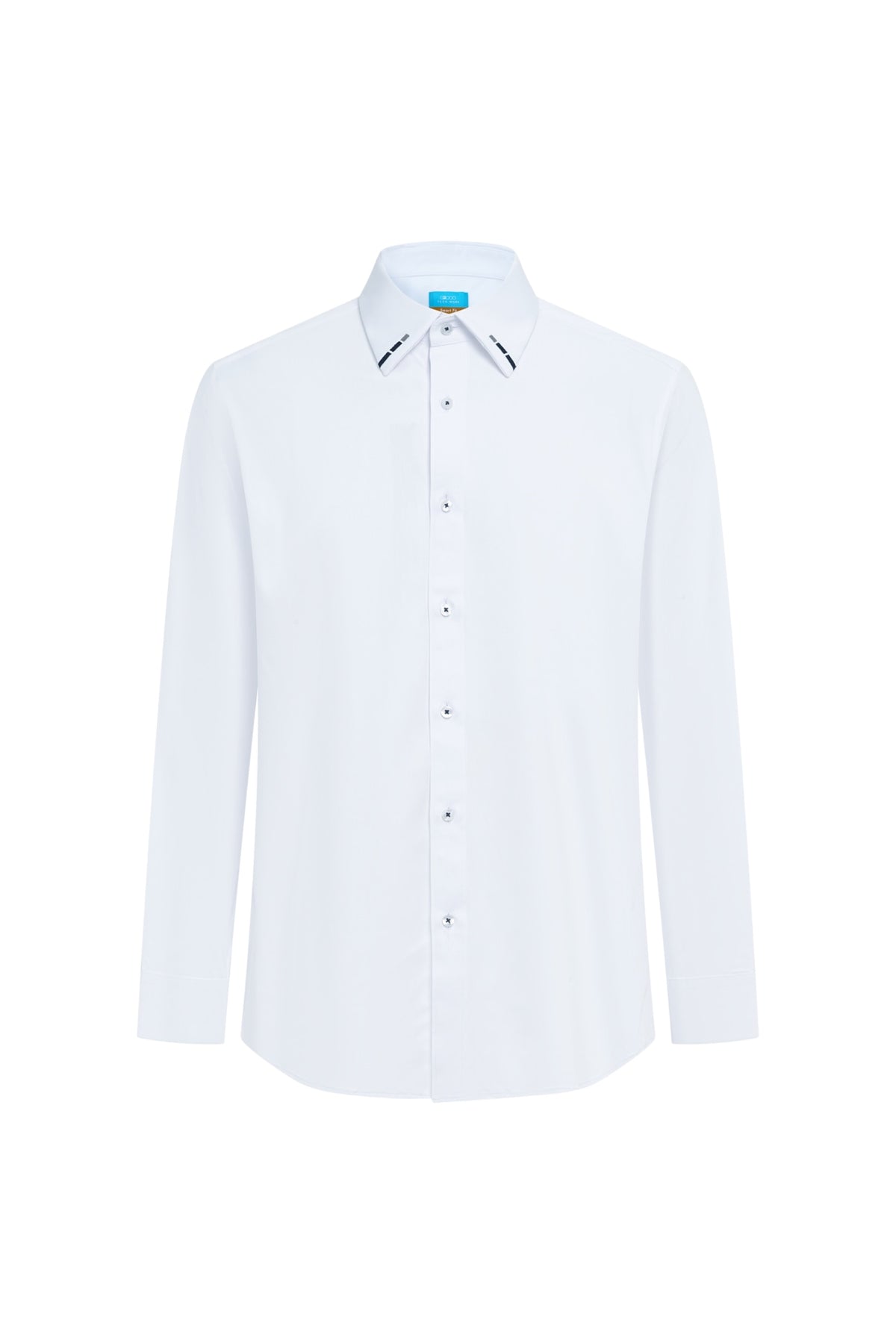 Easy Ironing Opaque UV Protection Fine Twill Smart Fit Long Sleeve Shirt
