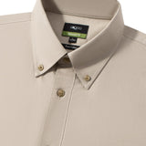 Pure Cotton Oxford Relax Fit Short Sleeve Casual Shirt with Logo