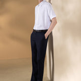 Non-Iron Cotton Blend Dobby Twill Smart Fit Short Sleeve Shirt