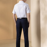 Non-Iron Cotton Blend Dobby Twill Smart Fit Short Sleeve Shirt