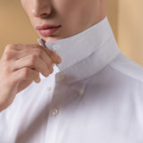 Non-Iron Cotton Blend Dobby Twill Smart Fit Short Sleeve Shirt