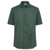 Non-Iron Cotton Blend Dobby Twill Smart Fit Short Sleeve Shirt