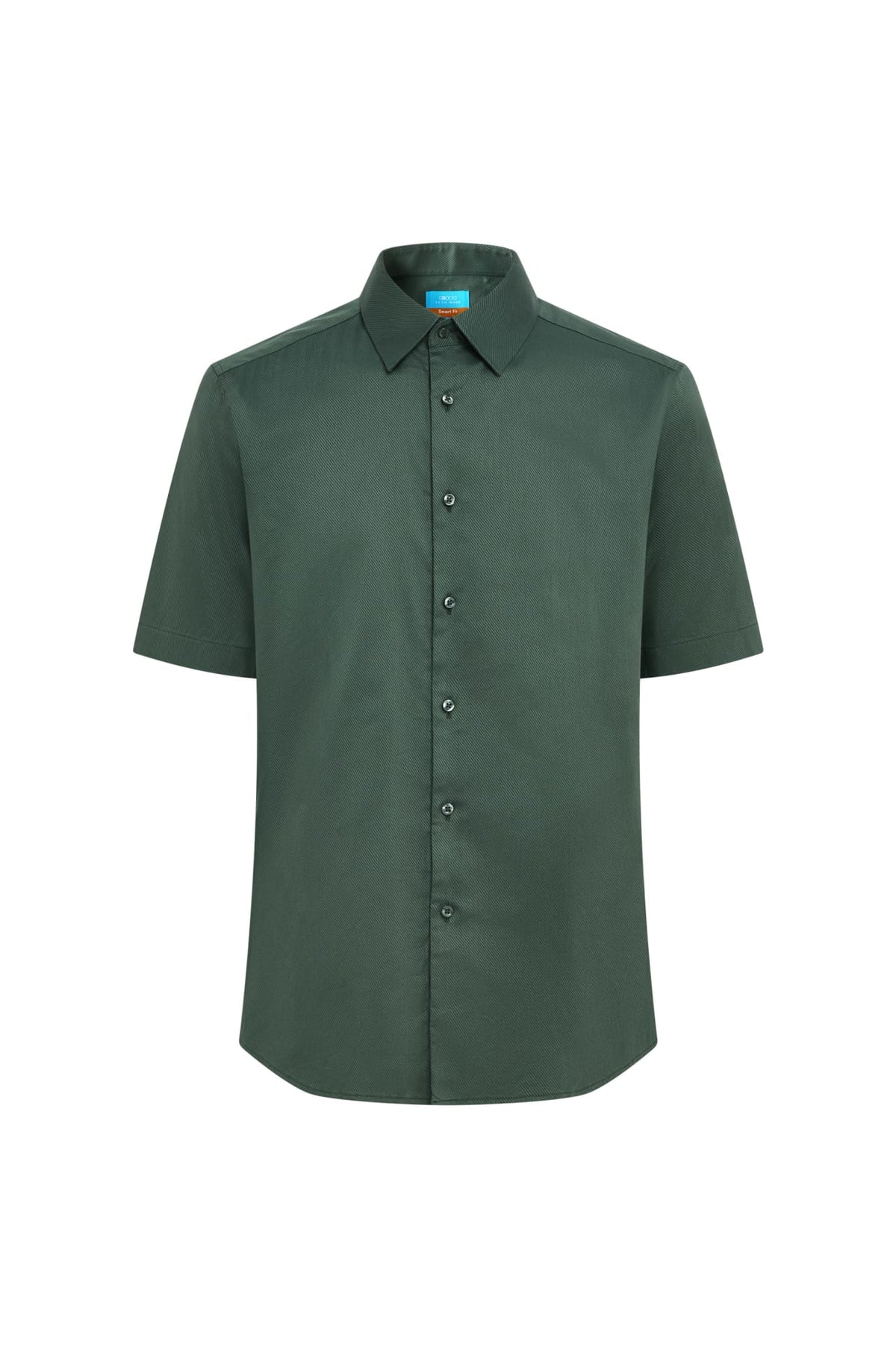 Non-Iron Cotton Blend Dobby Twill Smart Fit Short Sleeve Shirt