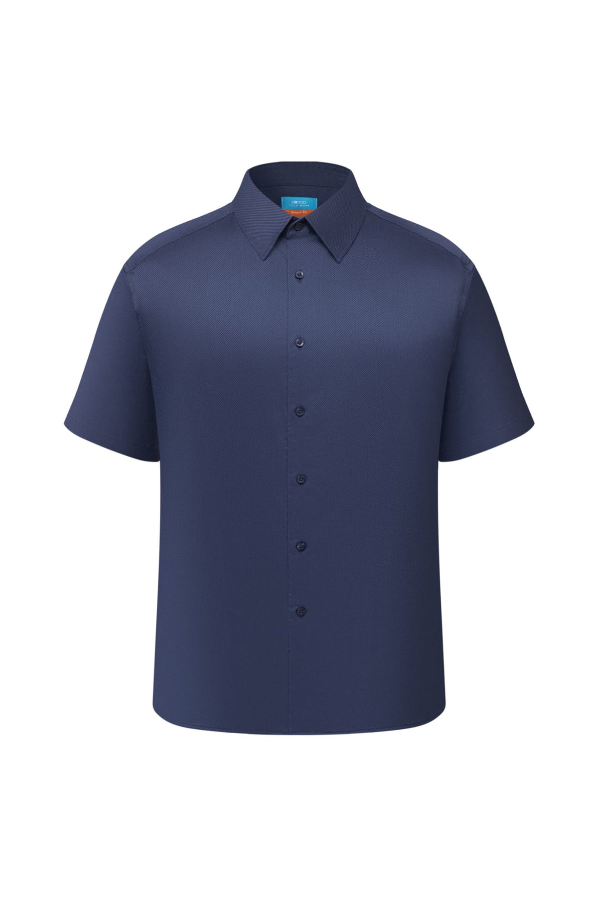 Non-Iron Cotton Blend Dobby Twill Smart Fit Short Sleeve Shirt