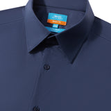 Non-Iron Cotton Blend Dobby Twill Smart Fit Short Sleeve Shirt