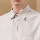Non-Iron Easy Care Cotton Blend Stretch Check Smart Fit Short Sleeve Shirt