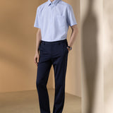Non-Iron Dry 2-Tone Oxford Smart Fit Short Sleeve Shirt