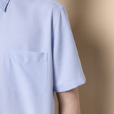 Non-Iron Dry 2-Tone Oxford Smart Fit Short Sleeve Shirt