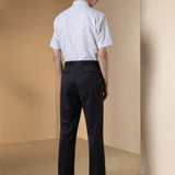 Non-Iron Dry Stripe Smart Fit Short Sleeve Shirt